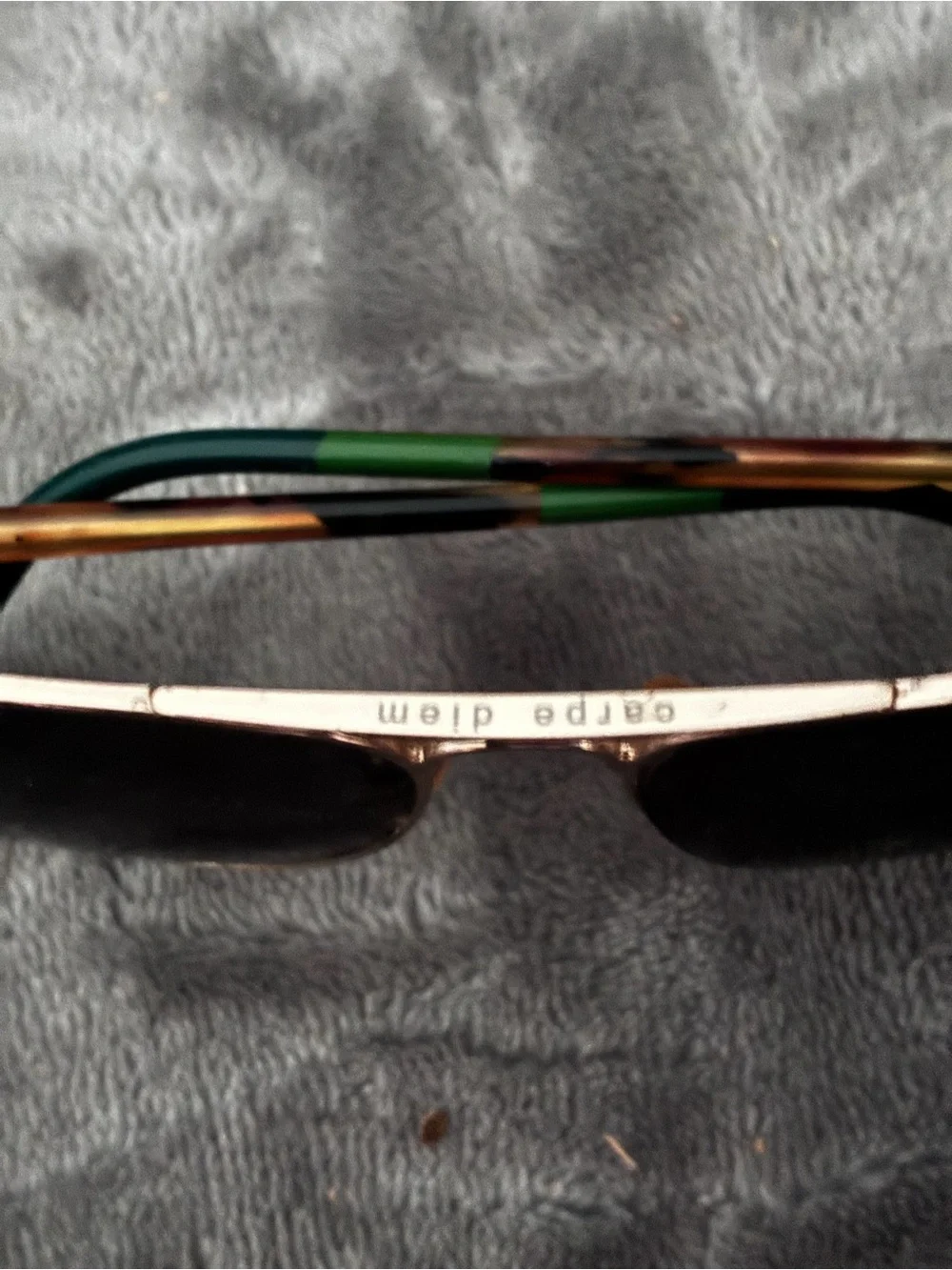 Carpe Diem Maverick Teardrop Aviator Gold-Tone Metal Frame Sunglasses
